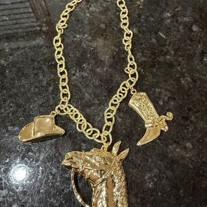 Gold Western-Themed Necklace